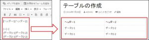JetpackのMarkdownで表を作成